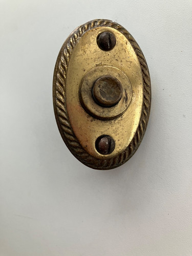 Vintage solid brass door - solid,