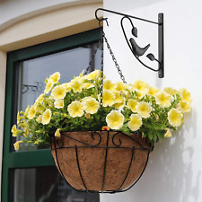 Flower Hanging Baskets Metal Brackets for Concrete or Wood Posts - Sets of 2 / 4