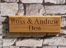 Personalised Wooden House Name Plaque/Signs- Solid wood Oak,Porch, Conservatory