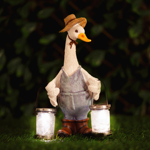 Solar duck ornament garden - solar,