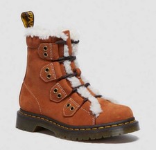 DR MARTENS 1460 BROWN SUEDE LEATHER ANKLE BOOTS SIZE 4 37 RRP £180!!! NEW!!!