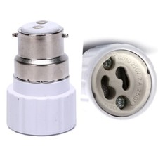 B22 to GU10 Light Adapter, B22 Bayonet Cap to GU10 Socket Base Converter 2 Piece