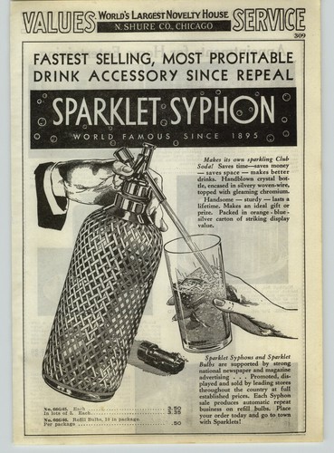 1936 paper sparklet syphon - paper,