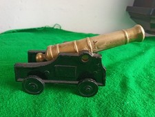  vintage  cannon brass and cast iron 7.5" Long Desktop Display