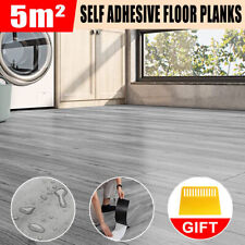 5m² Floor Planks Tiles Self Adhesive Wood Effect Vinyl Flooring Kitchen Bathroom