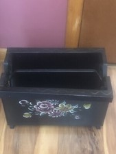 Retro Black Shabby Chic Floral
