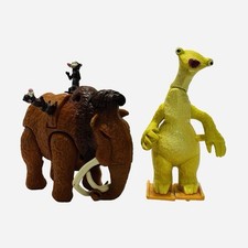 Ice Age Manny & Sid The Sloth Action Figure Toys Rare
