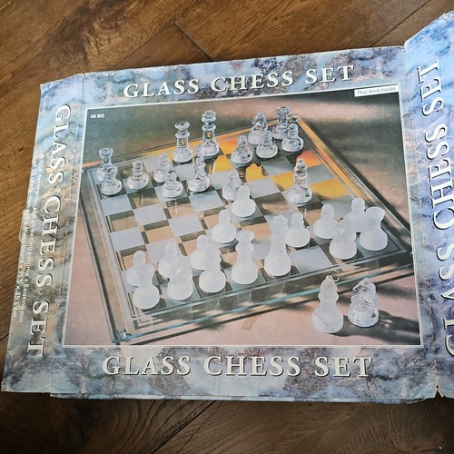 Glass chess set - glass, 32