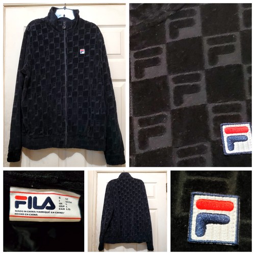 Fila jacket mens large - jacket, black
