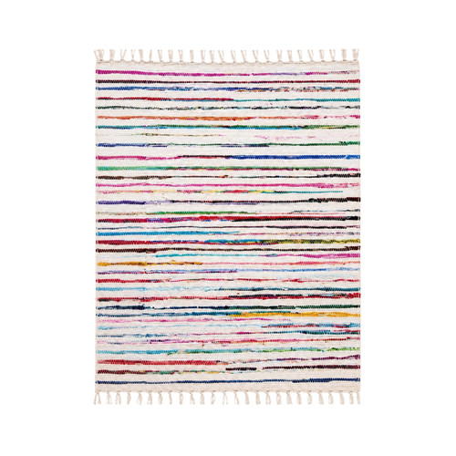 Handmade cotton stripe chindi