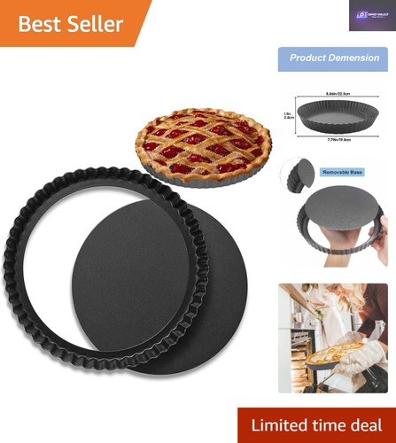 22cm deep flan tin - flan,