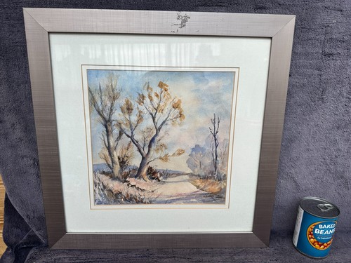 Vintage framed watercolour - vintage,