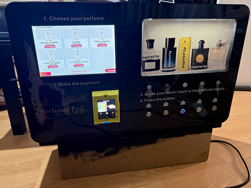 Bnf perfume vending machine - vending,