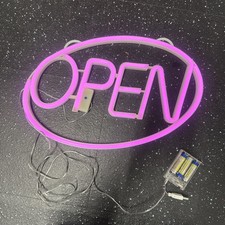 neon open sign. Multi Light