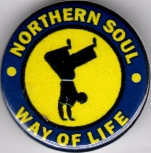 Northern soul pin button badge - northern,