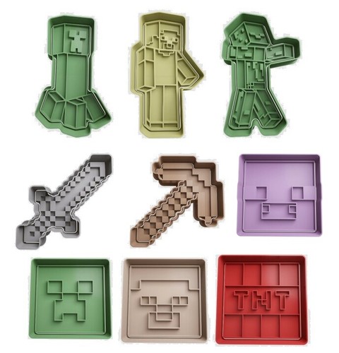 Minecraft cookie cutters - cutters, +