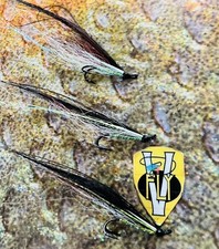 3 V Fly Size 10 Ultimate Icelandic Pearl Sunray Double Salmon Flies