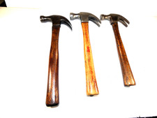 Set of three vingtage carpenters hammers, PLUMB, True-Temper