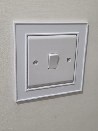 Light switch surround dado - light,