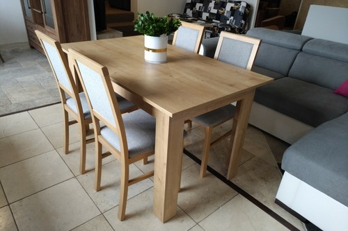 Modern wooden dining - , table