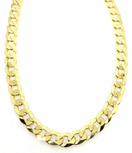 Heavy gold curb chain 9ct - heavy,