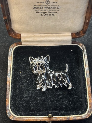 Vintage scottie dog brooch - vintage,