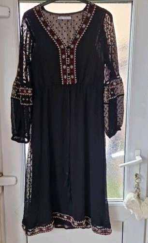 Zara embroidered dotted mesh - dotted,