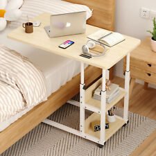 Adjustable Height Overbed Chair Dining Tray Table Mobility Aid Disability Desk