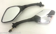 MIR27 BLACK REAR VIEW MIRRORS QUAD / MOTOR / SCOOTER / BIKE MIRROR SET 8MM