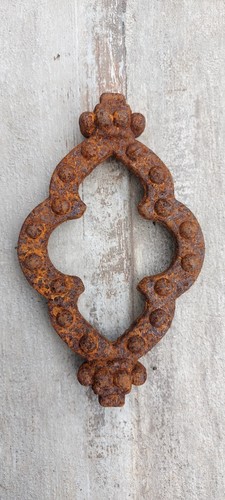 Old vintage wrought - wrought, iron