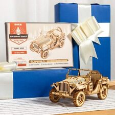 ROKR Army Jeep 3D Wooden