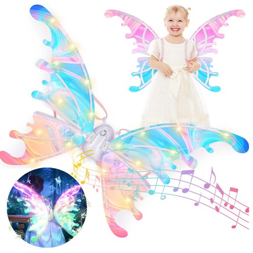 Led butterfly wings kid dress - led,