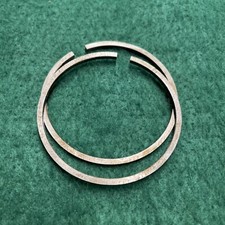 BSA B40 B44 +.040” 79mm Oil Piston Rings 1/8” Thick x2 NOS