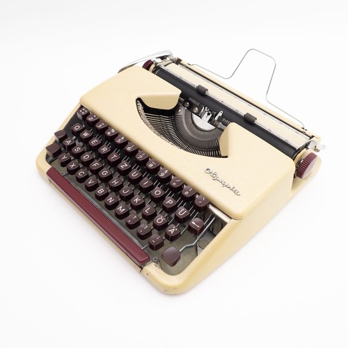 Typewriter with case olympia - typewriter,