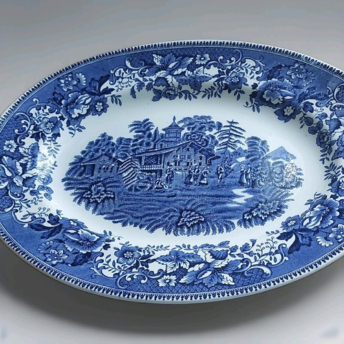 Wedgewood blue white oval - wedgewood, &