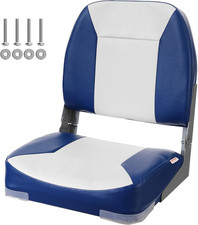 VEVOR Boat Seat, 18.9" Low Back Boat Seat, Folding Boat Chair with Thickened Sp