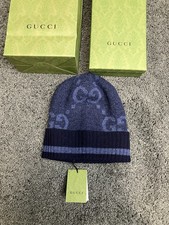 Gucci GG Cashmere Embroidered Beanie Hat Medium 6768274GABX-4469-M RRP £355