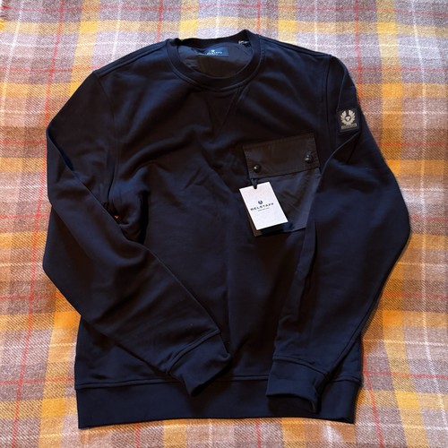 Belstaff sweatshirt black bnwt - belstaff,