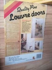 Louvre Door, Natural Pine 760x455mm (30x18 inches), thickness 22mm