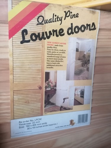Louvre door natural - door,, pine