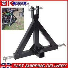 3 Point Linkage Tow Hitch Compact Tractor Triangle Frame Dual Hitch Tow Cat 1 UK