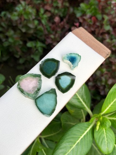 Natural blue green tourmaline - blue,