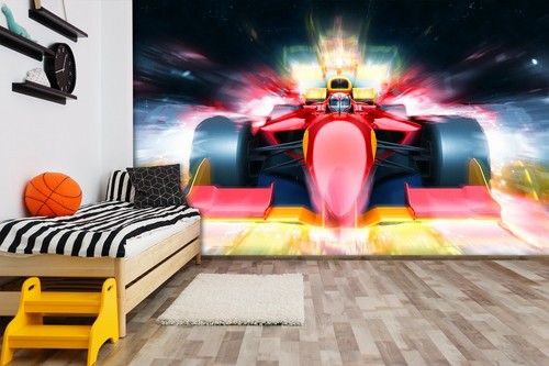 Red racing car - red,