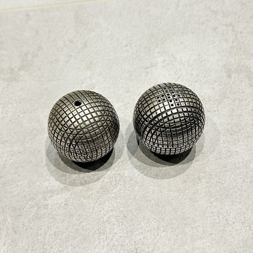 Silver plated salt and - , pepper