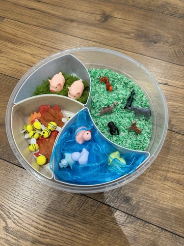 Montessori sensory play tray - play,