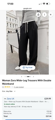Zara women drawstring - zara,