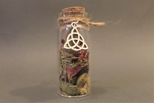 Witch bottle charm - witch,