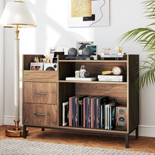 Record Player Stand with Vinyl