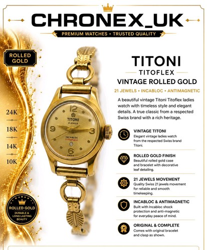 Vintage titoni titoflex rolled - titoflex,
