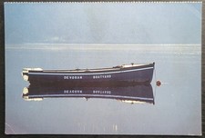 Postcard Unused Boat at Devoran Truro Cornwall England